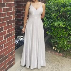Sliver long dress